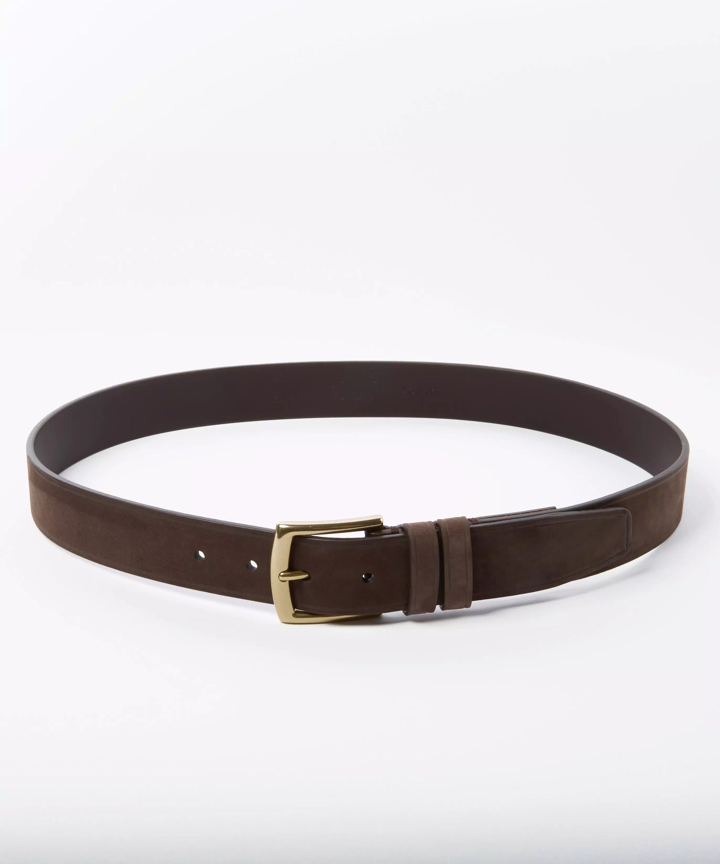 Chocolate Brown Casual Nubuck Belt