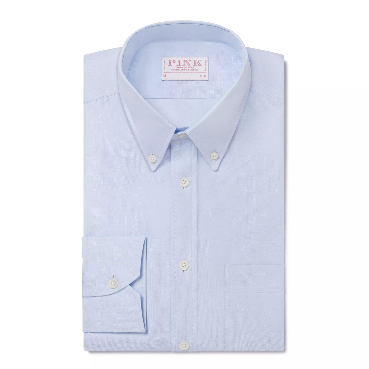 Pale Blue Slim Fit Smart Casual Button Down Weekend Oxford Shirt