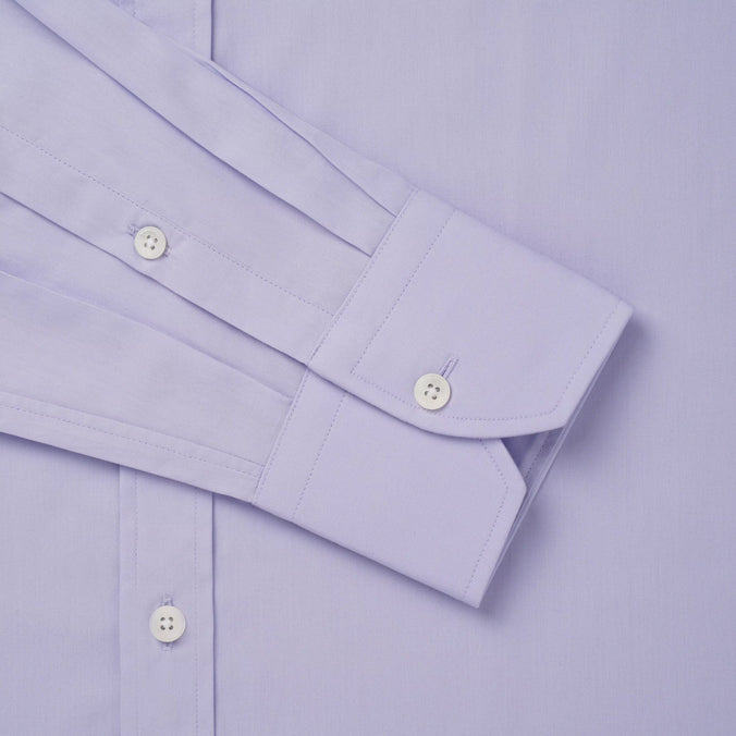 Lilac Tailored Fit Cotton Poplin Formal Shirt