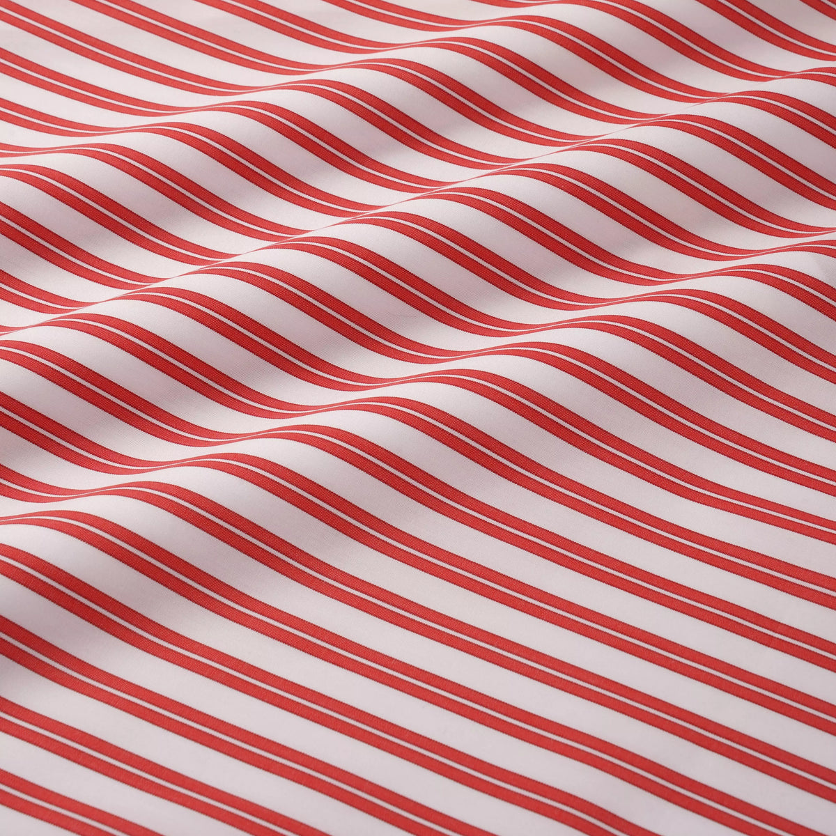 Red & White Tailored Fit Double Stripe Formal Shirt